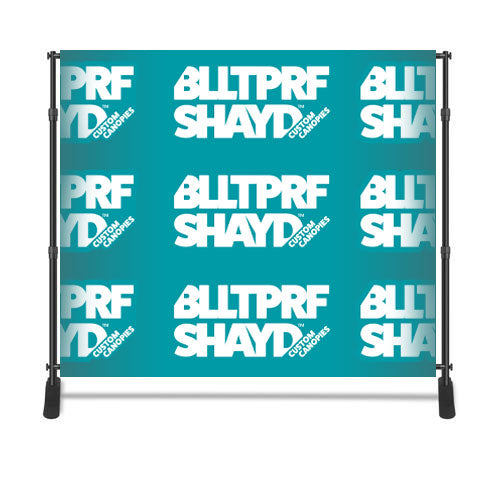 Backdrop With Fabric Banner