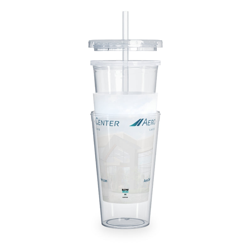 Custom Plastic 20oz Tumbler with Straw